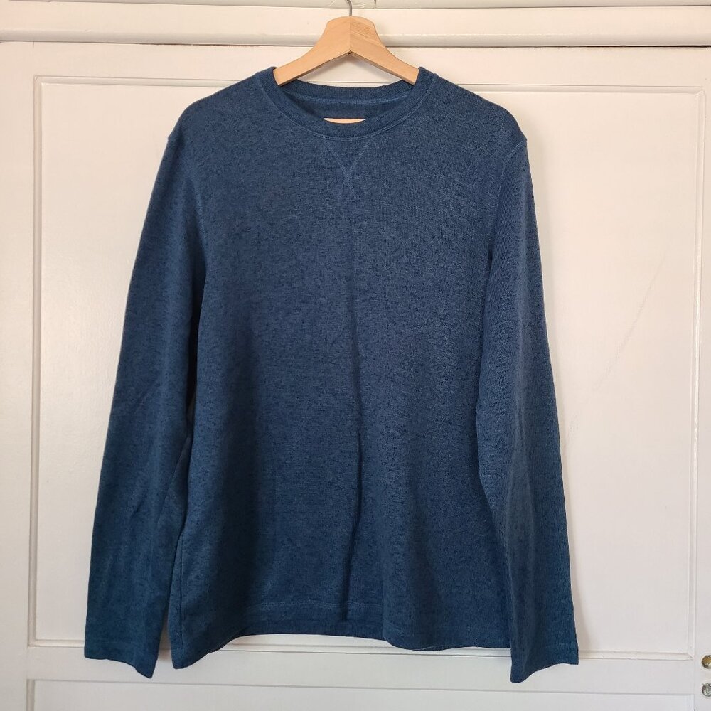 Sonoma Goods For Life Crewneck Night Blue Long Sleeve Sweatshirt Size L